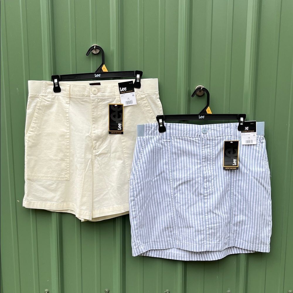 Women’s Lee Skort & Shorts Lightweight Summer 2-Pack Size 14